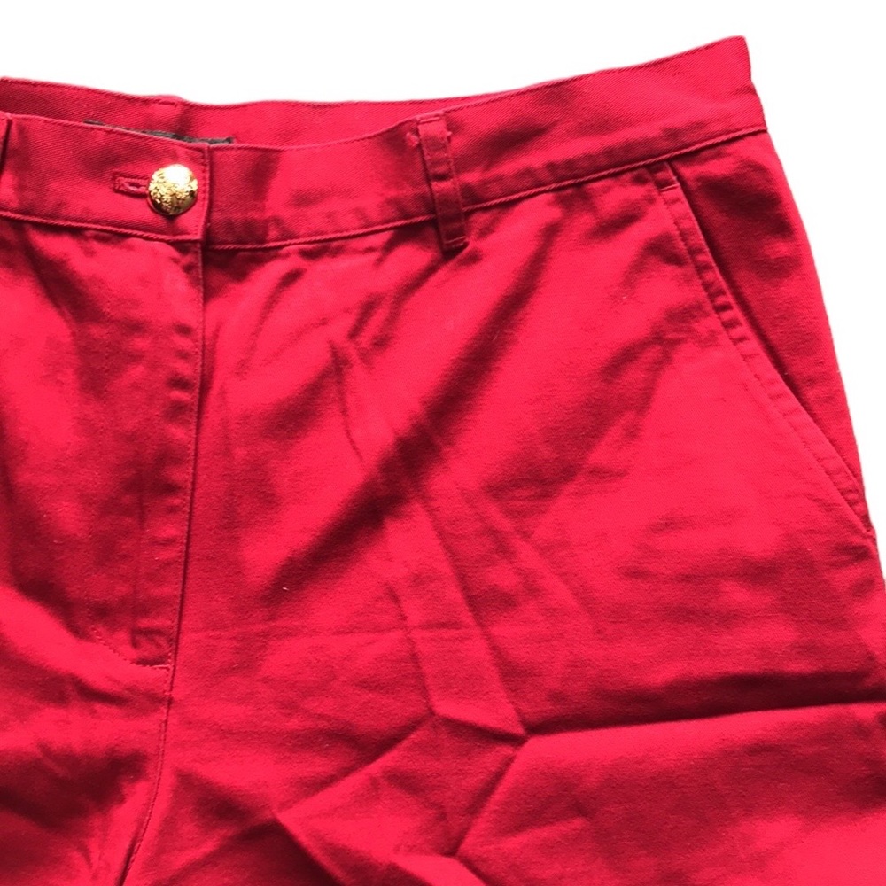 Lauren Ralph Lauren Vintage High Waist Shorts Red Women’s 12 - Picture 3 of 11